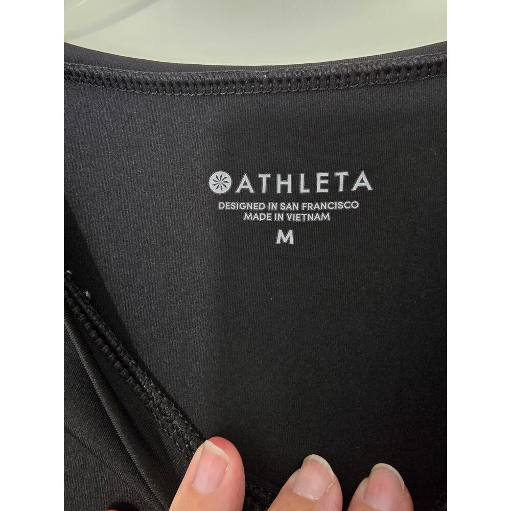 Athleta Sunlover UPF Protection Sundress Sleeveless Black Summer Dress Size M - Picture 4 of 11